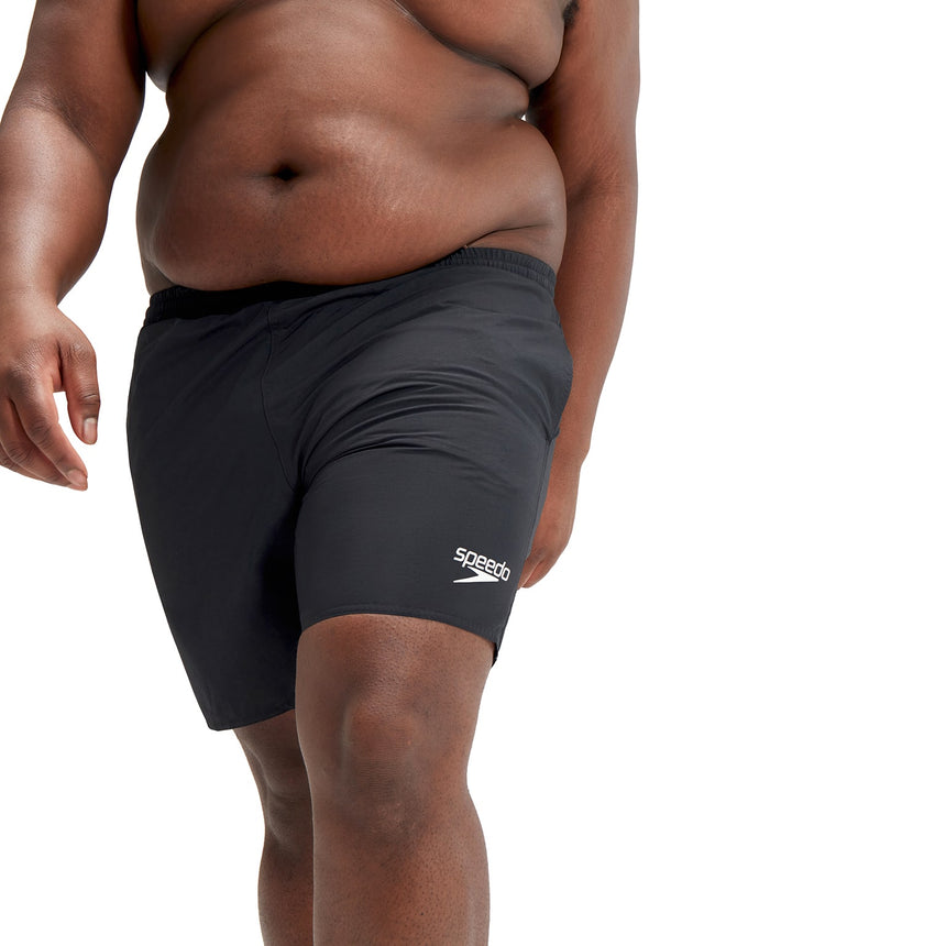 Speedo Badeshort Plus Size Essential 16" Schwarz