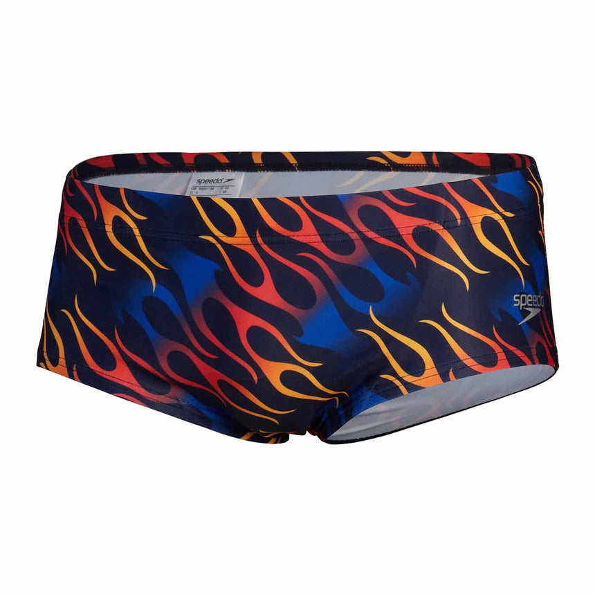 Speedo Mens 13.5cm Club Training Allover Brief Pure Blue, True Cobalt, Watermelon, Mandarin peel.