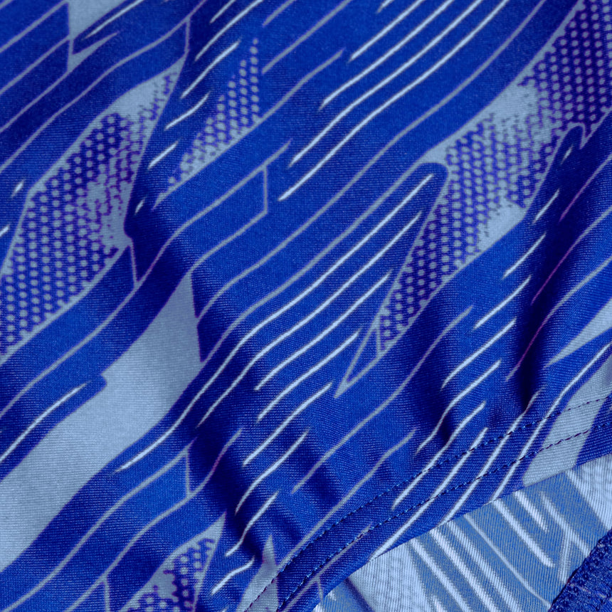 Speedo Girls HyperBoom Allover Medalist True Cobalt / Curious Blue / Lemon Drizzle