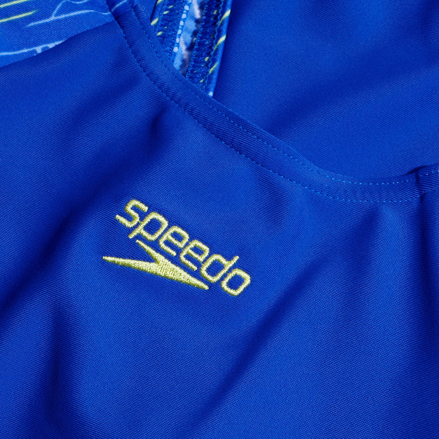 Speedo Girls HyperBoom Splice Muscleback True Cobalt / Lemon Drizzle / Curious Blue