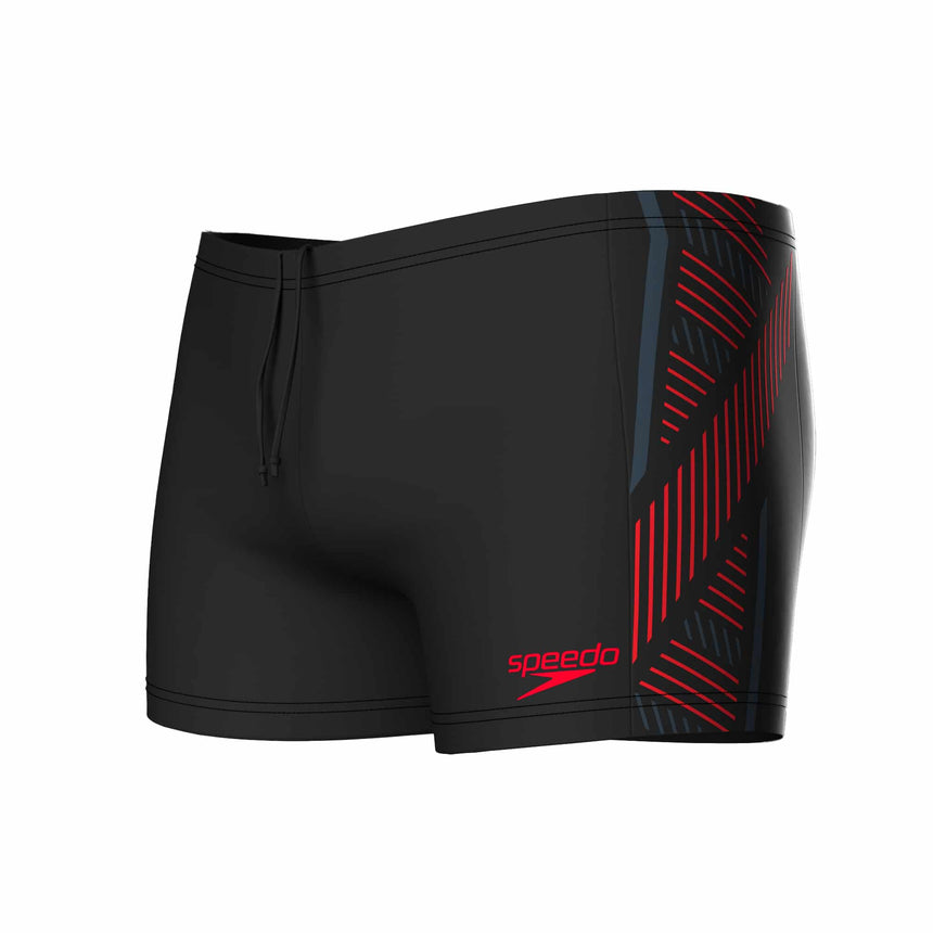Speedo Tech Panel Aquashort Black/Red