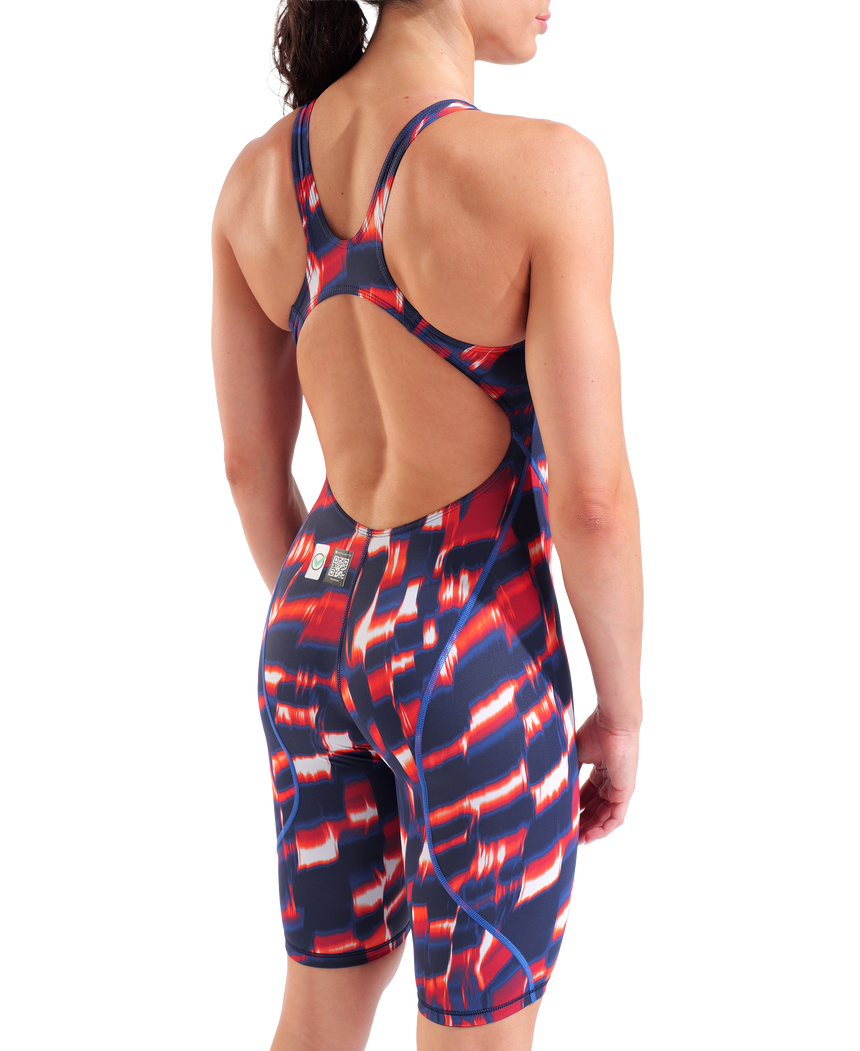 Arena Powerskin ST Next Open Rug Red White Blue angled back model view