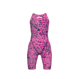 Arena Meisjes Wedstrijdbadpak Powerskin ST Next Open Rug Snakeskin Roze