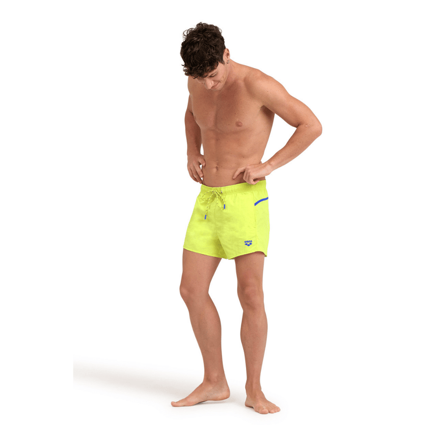 M Pro-File Beach X-Short Softgreen-Neonblue