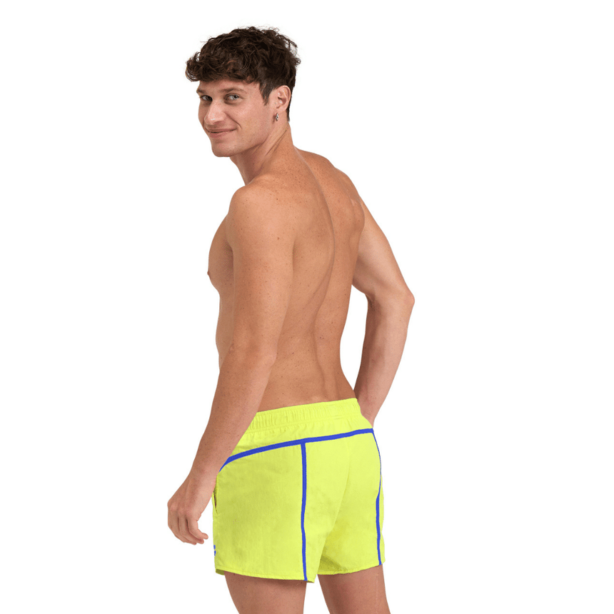 M Pro-File Beach X-Short Softgreen-Neonblue