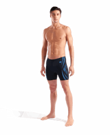 Arena Mid Zwemjammer Poseidonia Zwart/Blauw