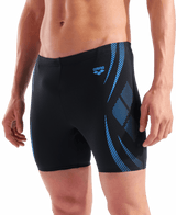 Arena Mid Zwemjammer Poseidonia Zwart/Blauw