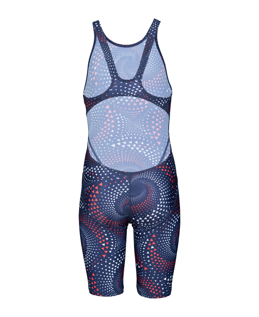 Arena Meisjes Badpak Met Pijpjes Team Blauw/Rood