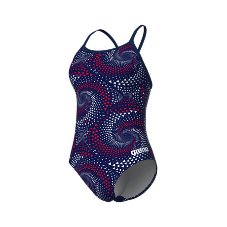 Arena Badpak Lightdrop Back Fireflow Navy/Rood