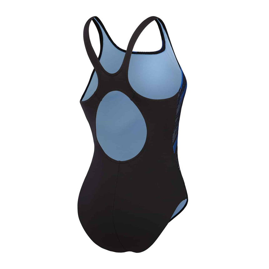 Speedo Womens HyperBoom Placement Muscleback Black / True Cobalt / Curious Blue