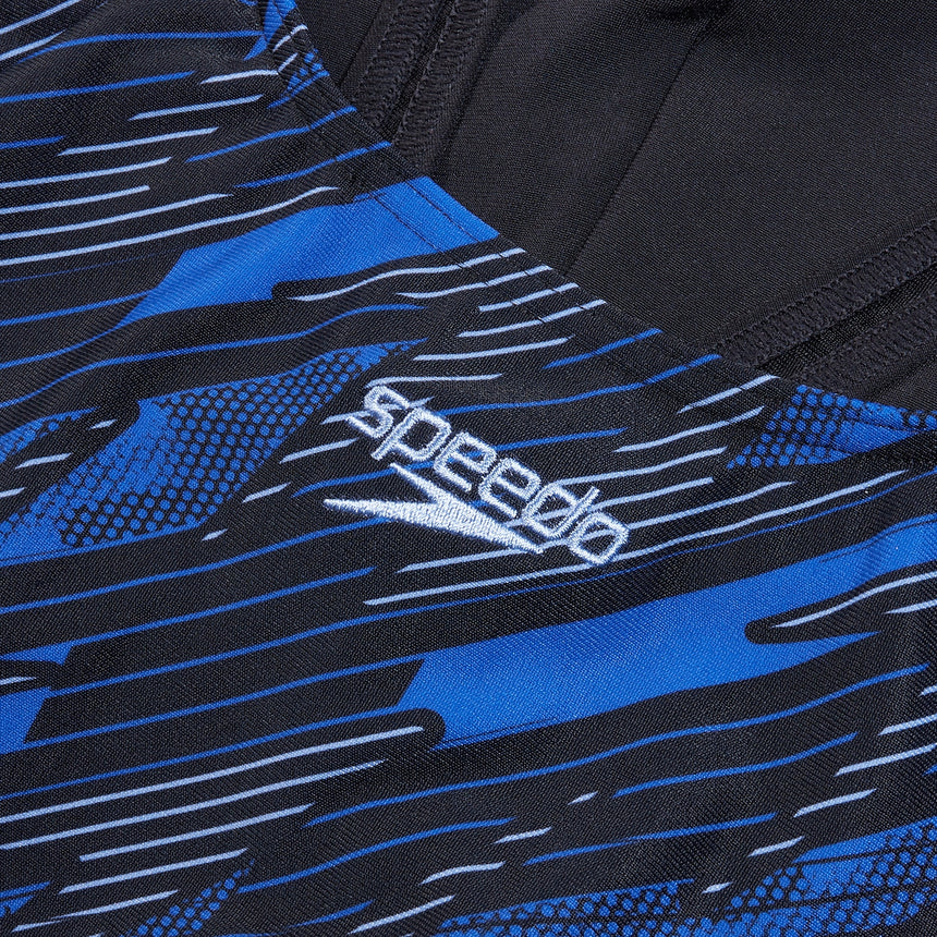 Speedo Womens HyperBoom Placement Muscleback Black / True Cobalt / Curious Blue