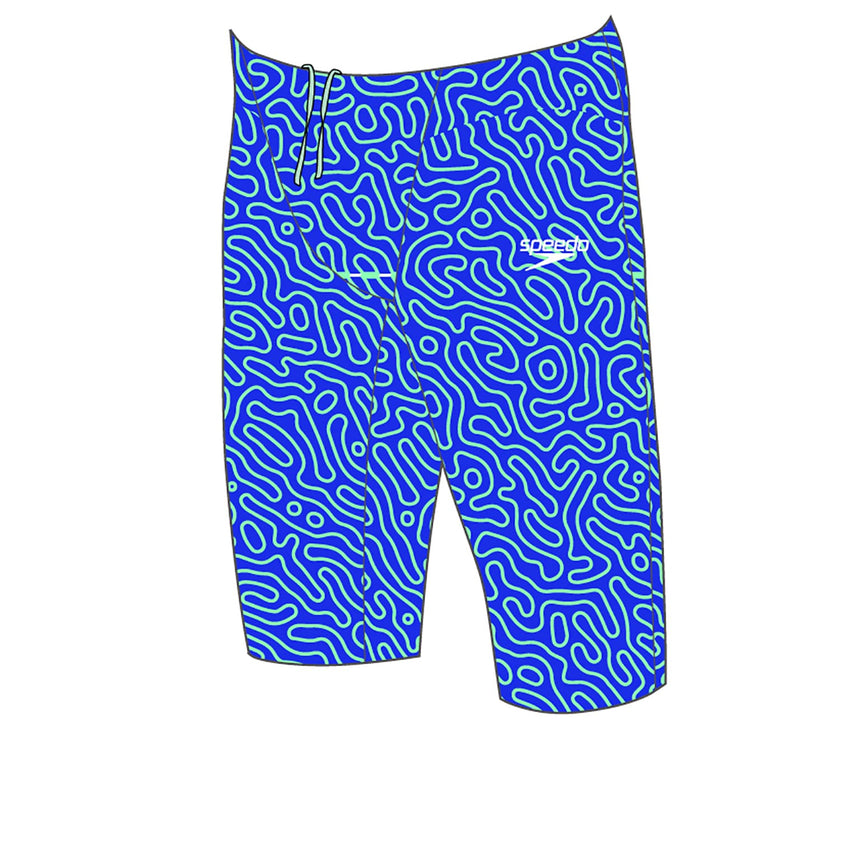 Speedo Fastskin Junior Endurance+ High Waisted Jammer Cobalt Pop/Green Glow