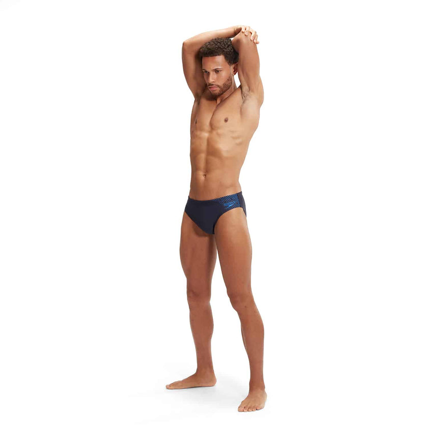 Speedo Mens Medley Logo 7cm Brief True Navy / True Cobalt