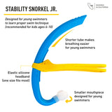 Finis Front Snorkel Stability Jr Ocean Blue