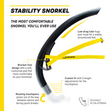 Finis Front Snorkel Stability Zwart