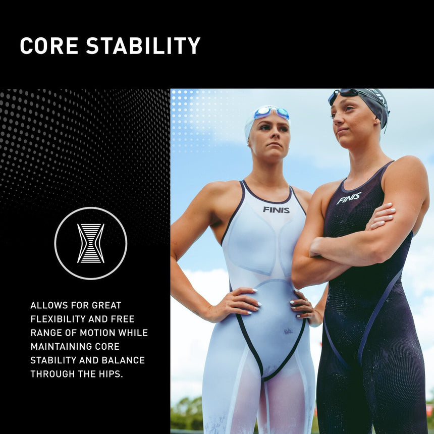 Fato de competição Finis Hydrox Open Back Preto/Cinzento