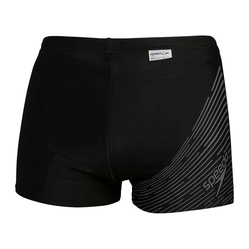 Speedo Badeboxer Medley Logo Schwarz/Grau