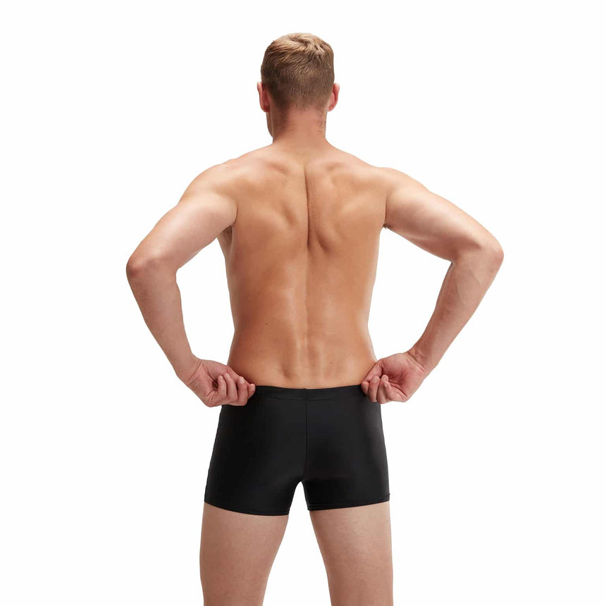 Speedo Badeboxer Medley Logo Schwarz/Grau