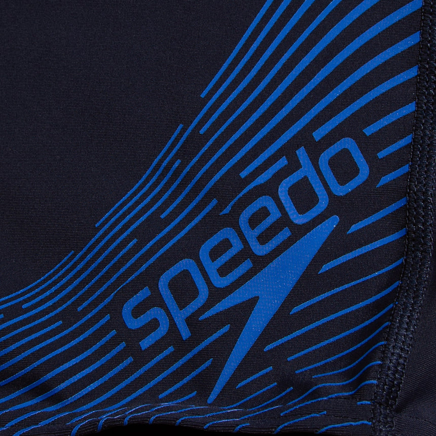 Speedo Boys Aquashort Medley Logo True Navy/True Cobalt