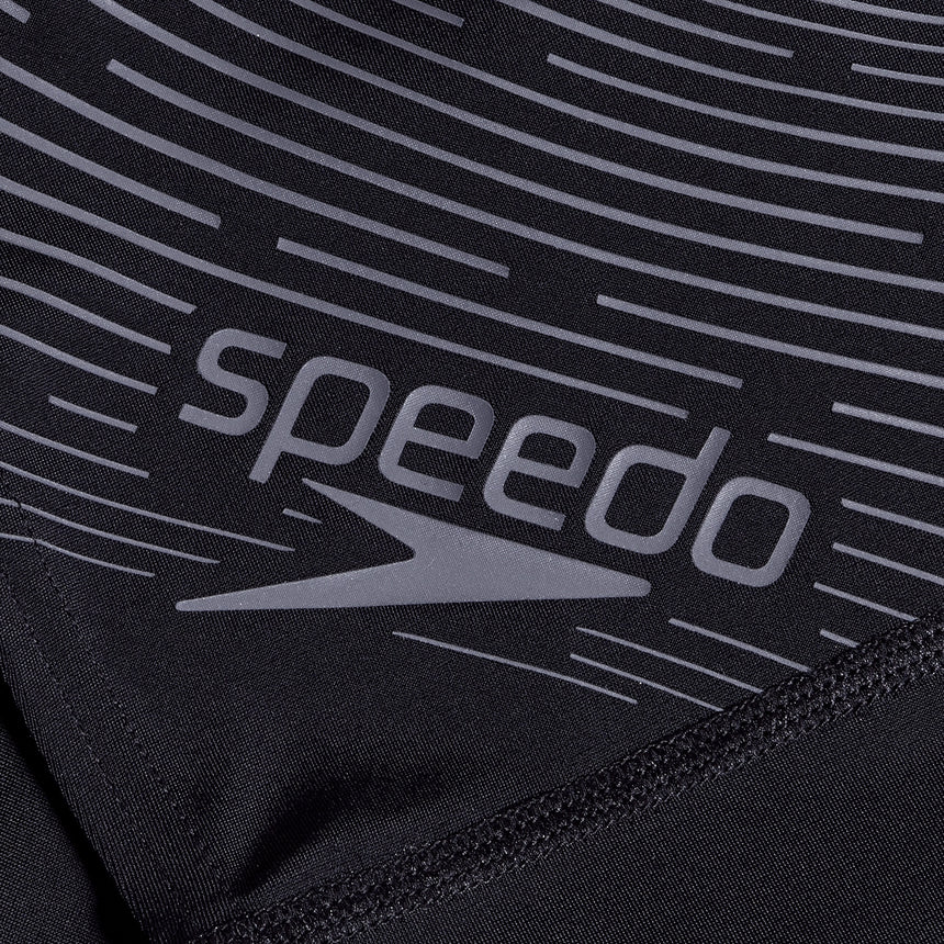 Speedo Boys Swim Jammer Medley Logo Black/Grey
