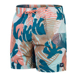 Speedo Mens Printed Leisure 16" Watershort Peacock, Fresh Blue, Cupid Coral, Saddle Taupe, Pale Tan