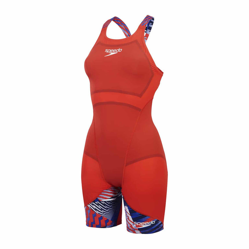 Speedo Competition Kneeskin Fastskin LZR Ignite Flame Red/Bolt/White