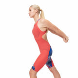 Speedo Fastskin LZR Ignite Kneeskin Flame Red/Bolt/White