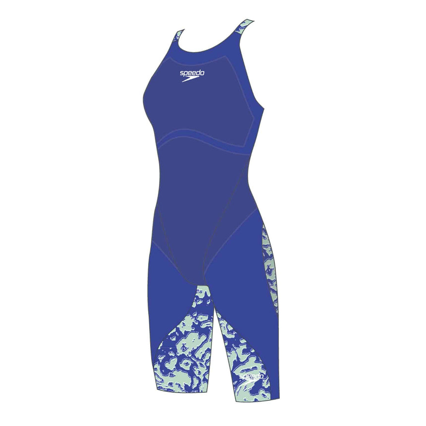 Speedo Fastskin Junior LZR Ignite Kneeskin Cobalt Pop/Green Glow