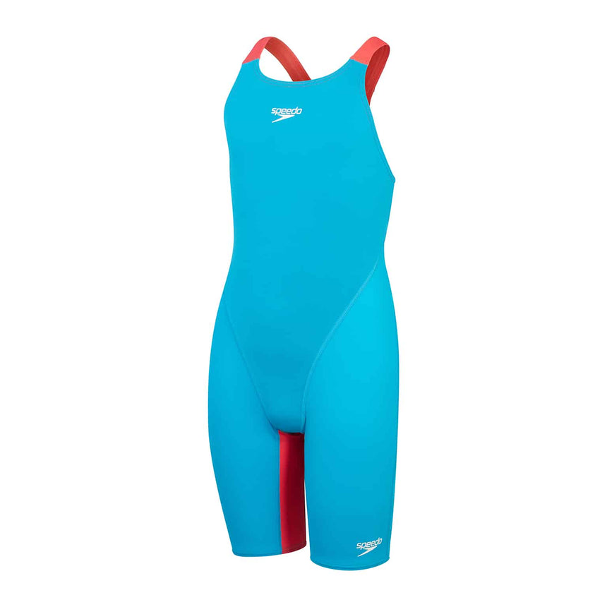 Speedo Junior Competition Kneeskin Fastskin Endurance+ Max Open Back Bolt/Flame Red