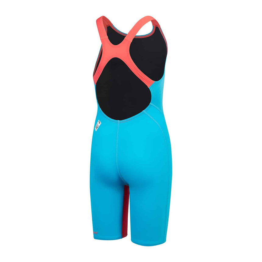 Speedo Junior Competition Kneeskin Fastskin Endurance+ Max Open Back Bolt/Flame Red