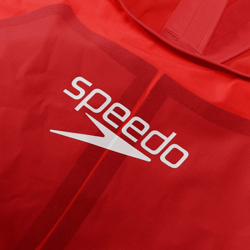 Speedo Fastskin LZR Pure Valor 2.0 Openback Kneeskin Flame Red/Cobalt Pop