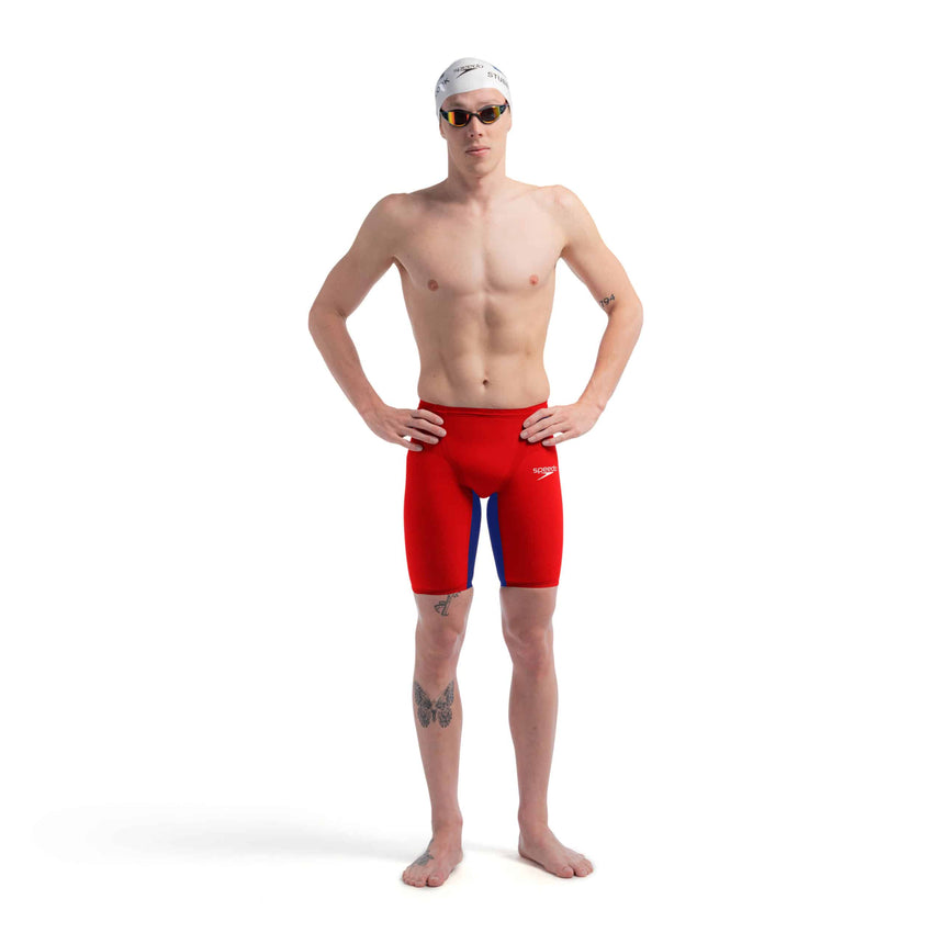 Speedo Competition Jammer Fastskin LZR Pure Valor 2.0 Flame Red/Cobalt Pop