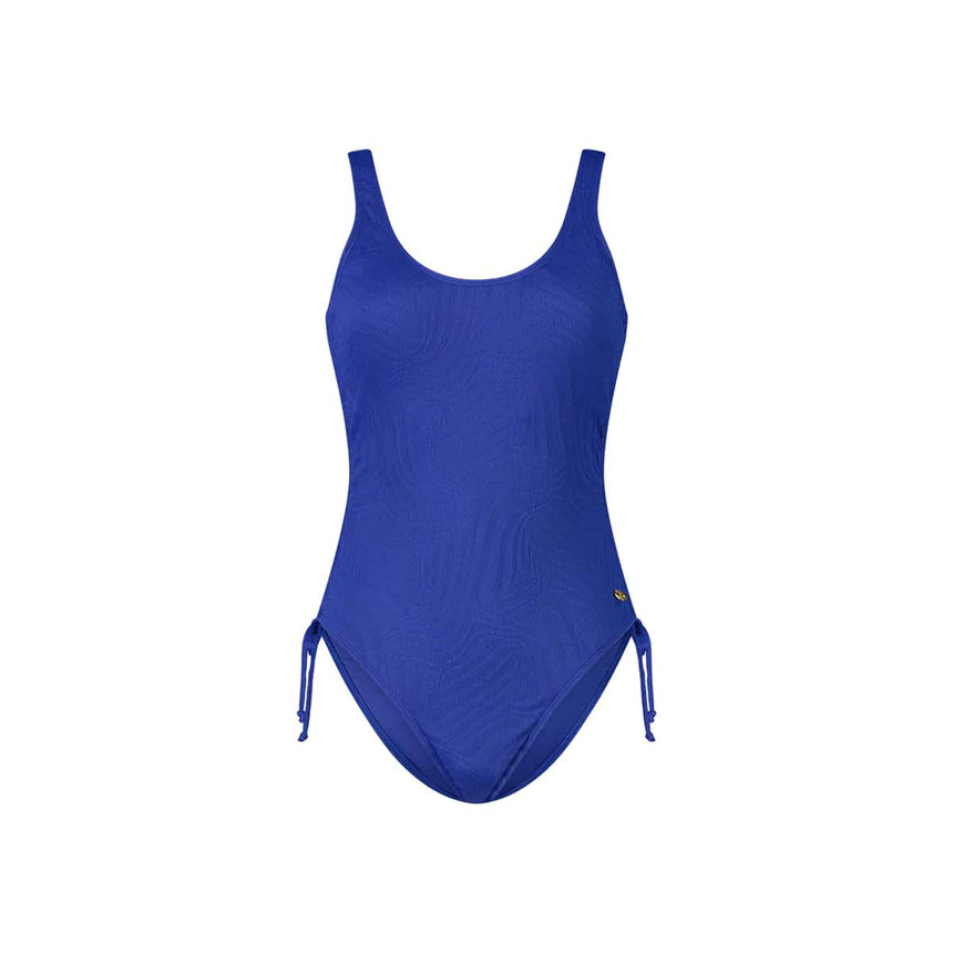 Ten Cate Swim High Leg Swimsuit Blue Waves
