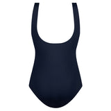 Ten Cate Badpak V-Neck Soft Cup Zebra Stripe Blauw