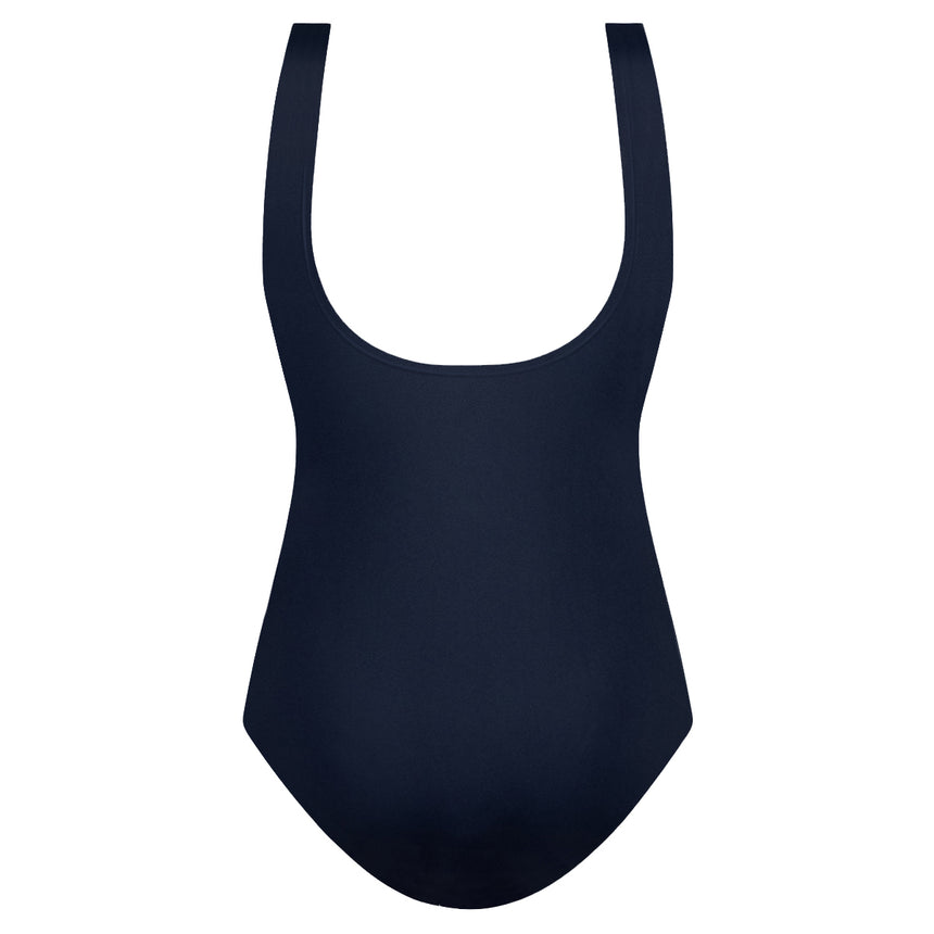 Ten Cate Badpak V-Neck Soft Cup Zebra Stripe Blauw