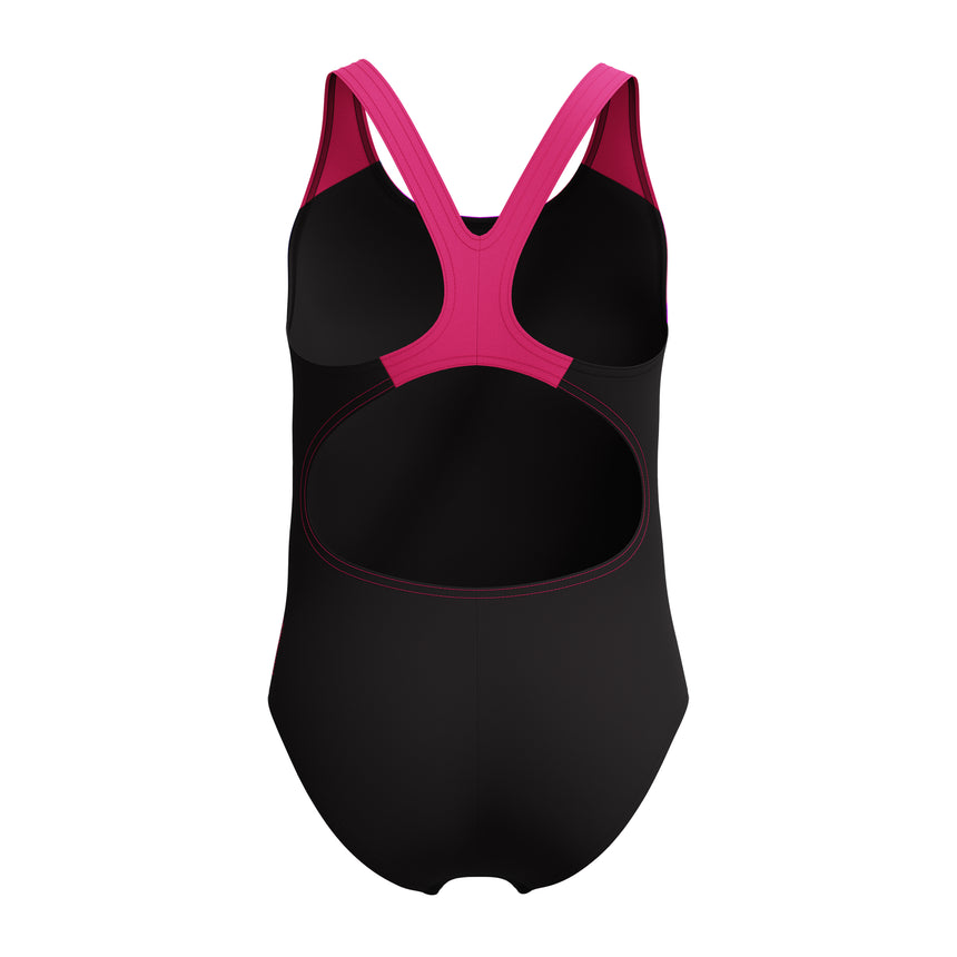 Speedo Meisjes Badpak Sprint Splashback Zwart/Roze