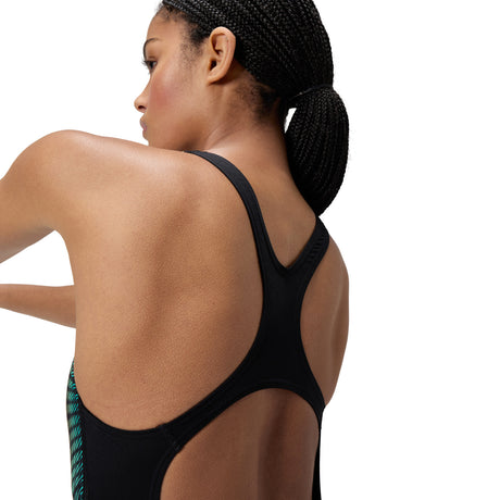 Speedo Badpak Eco Endurance+ Digital Placement Medalist Zwart/Groen