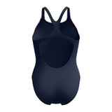 Speedo Badeanzug Medalist Marineblau/Orange
