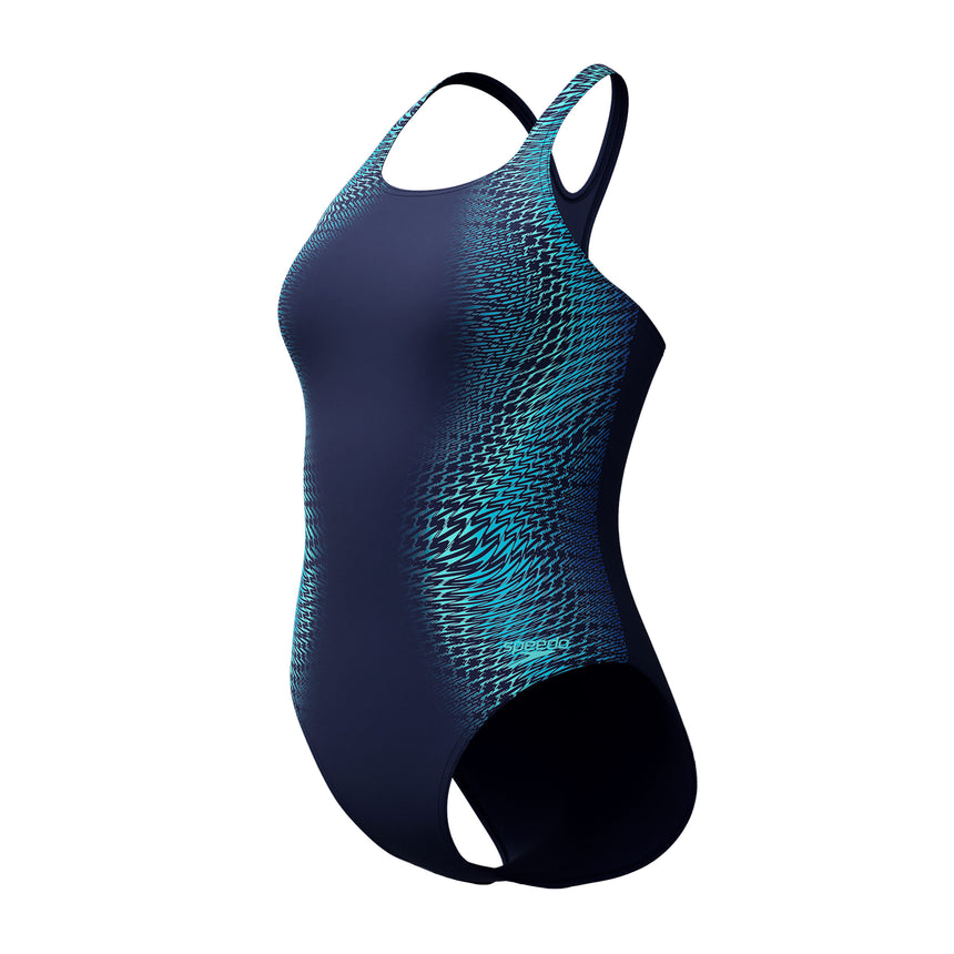 Speedo Badpak Eco Endurance+ Digital Placement Medalist Navy/Blauw