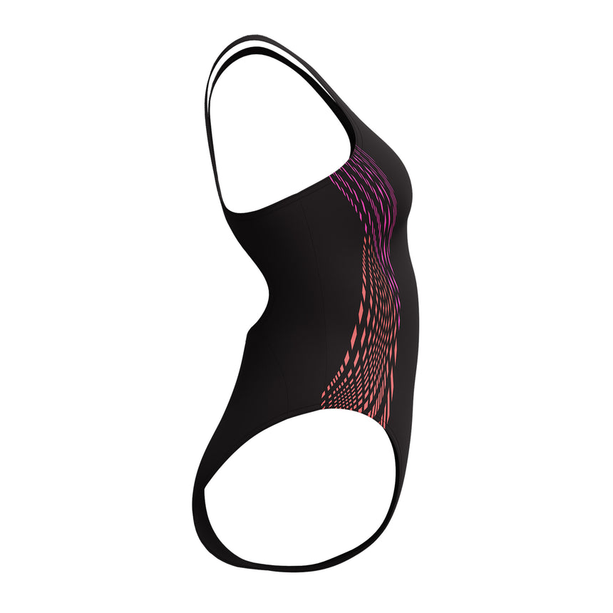 Speedo Badpak Placement Muscleback Zwart / Paars