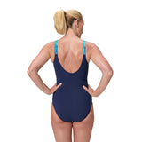 Speedo Dames Corrigerend Badpak Sprint Luna Lustre Marine/Blauw