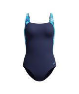 Speedo Dames Corrigerend Badpak Sprint Luna Lustre Marine/Blauw