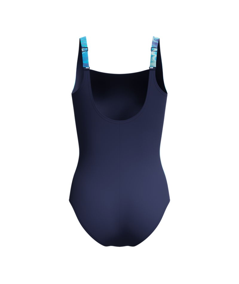 Speedo Dames Corrigerend Badpak Sprint Luna Lustre Marine/Blauw