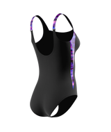 Speedo Badeanzug Print Luna Lustre Anthrazit/BerryCool