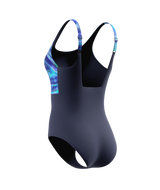 Speedo Badeanzug Print Contour Eclipse Marine/Lavendel