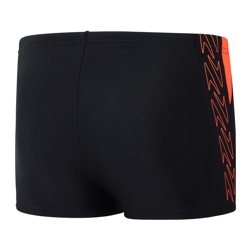 Speedo Badeboxer Hyperboom Splice Schwarz/Rot