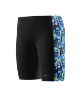 Speedo Jungen Schwimmjammer Print Panel Anthrazit/HyperTeal