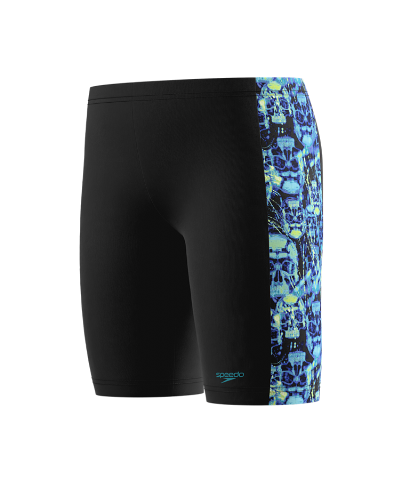 Speedo Jungen Schwimmjammer Print Panel Anthrazit/HyperTeal