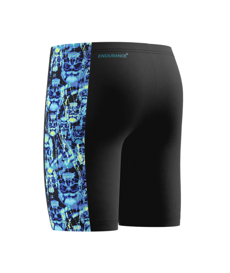 Speedo Jungen Schwimmjammer Print Panel Anthrazit/HyperTeal