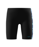 Speedo Jungen Schwimmjammer Print Panel Anthrazit/HyperTeal